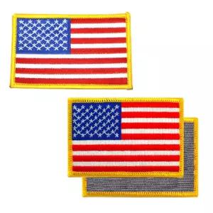 캠핑장 낚시터 가방와펜장식 성조기패치 미국국기장식 (1P) x 10개세트 벨크로형 등산로