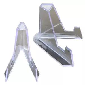 매장 진열대 아크릴 거치대 전시대 1P x 10개세트 스탠드 진열용 받침대 가격표 안내판