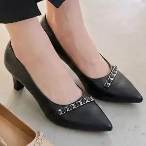 [하프클럽/더힐]더힐슈즈 가죽 보석 스틸레토 여성여자 구두 정장화 펌프스