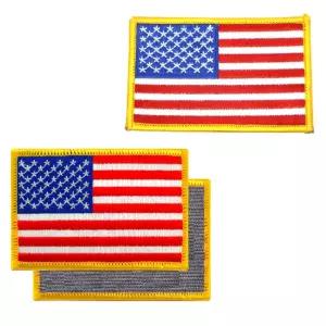가방 장식 성조기패치 1P x 5개세트 미국국기 벨크로형 찍찍이식 엠블럼패드 캠핑장