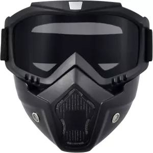 남성용 오토바이 페이스 마스크 풀페이스 더트 바이크 고글 모터크로스 ATV 오프로드 라이딩 레이싱