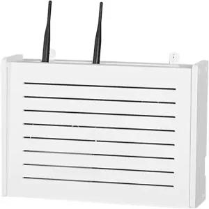 NOYHAV WiFi 벽 라우터 보관함 장식용 하이더 벽걸이 헤드보드 선반 플로팅 화이트