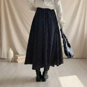 [하프클럽/]여성 일상 데이트용 도트 패턴 스커트