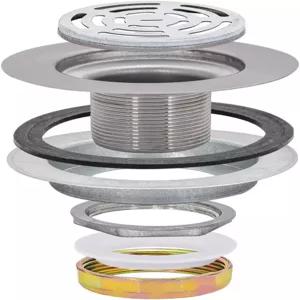 플랜지와 다이캐스트 너트가 있는 이지플로 주방 싱크대 스트레이너 3-1/2인치에서 4인치 개구부가