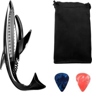 Cheerock 상어 카포 아코디언/일렉트릭/우쿨렐레/베이스/만돌린용 징크 합금 기타 및 피크 2개(0.71mm)와