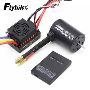 호환   업그레이드 방수 3650 3900KV RC 자동차 브러시리스 60A ESC 프로그래머 110 원격 제어 트럭 자동차