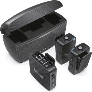 안드로이드/카메라용 피파인 무선 라발리에 마이크 브이로그 녹화용 라펠 2팩 유튜브/틱톡 인터뷰용 콘덴서