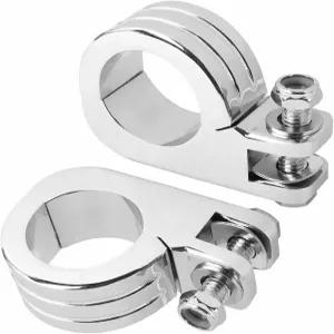 낙스콜 38mm 고속도로 바 풋 페그스 엔진 충돌 가드 풋레스트 전방 장착 혼다 인도용 할리 대체용 P-클램프