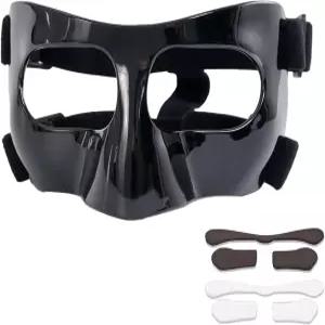 NILE 스포츠 페이스 가드 코 부러짐 방지 농구 축구 소프트볼 트레이닝 쉴드 마스크 폼 패딩 포함 남녀용