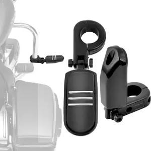 Sresk 1 1/4인치 오토바이 고속도로 페그 충돌 바 풋 엔진 가드 풋레스트 클램프 마운트 할리 투어링