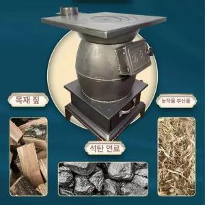 가정용 미니 화목난로 석탄 주철 트럼펫 야외 불멍