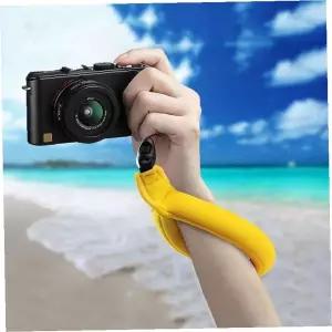 수영 워터파크 카메라 휴대폰 손목 스트랩 부력 보조 노란색 안전 분실 방지