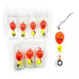 낚시 구멍찌 7p 세트 민물 바다 수심 표시 예민한 입질 감지 낚시용품