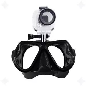 액션캠 수중 촬영 마스크 방수 하우징 세트 스노클링 다이빙 카메라 장착 물안경