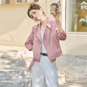 블랙팬서 여성용 세무 코트 정장 칼라 올가을 메일라드 쇼트 재킷 OPH3