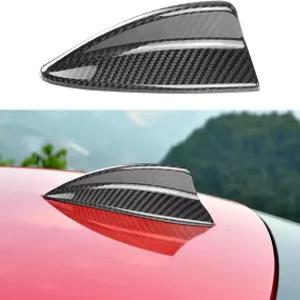빌리신과 호환되는 BMW E82 E46 E90 E92 1/3 시리즈용 자동차 탄소 섬유 상어 지느러미 안테나 커버 루프