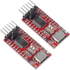 아두이노 FT232 프로 미니 포트 타입-C USB to TTL 232용 2Pcs FT232RL FTDI 3.3V 5.5V 직렬 어댑터 모듈