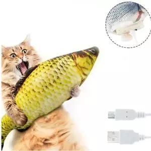 고양이장난감 고양이 장난감 움직이는 물고기 인형 전동식 충전식