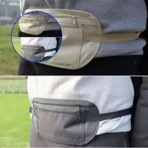 쌍문상회 실용적인 여행복대 소매치기방 허리벨트 수납형 안전갑 경량