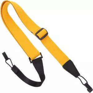 1개의 내구성 있는 논펀칭 우쿨렐레 스트랩 경량 패브릭 디자인 레몬 편안한 가장자리로 및 베이스 악기