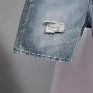 썬더볼츠 남사친 남성용 청 캐주얼 청반바지 반바지 일자 스판 청바지 KKE1