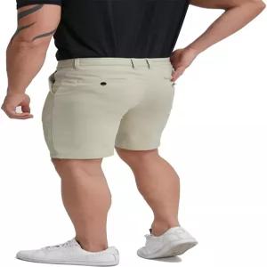 남성용 슬림핏 스트레치 치노 반바지 9인치 인심 골프 팬츠 하프팬츠 캐주얼 면바지 활동성