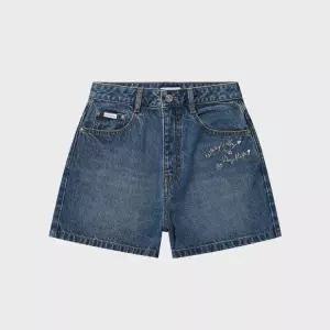 우먼스 3부 데님 숏팬츠 블루 WA2602SO72BL