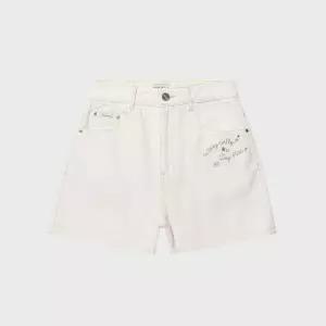 우먼스 3부 데님 숏팬츠 크림 WA2602SO72CM