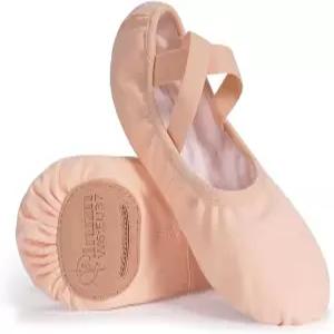 여성 발레 슈즈 하이 스트레치 캔버스 댄스 슬 여자 스플릿 솔 논슬립 요가 플랫