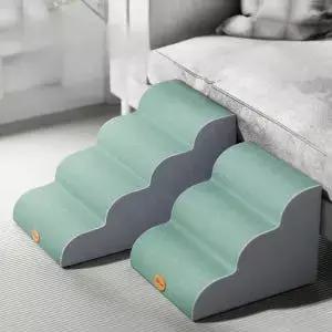 강아지 계단 3단 4단 소파 애견 노령견 슬림 미끄럼방지 침대