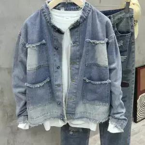 봄 오버핏 빈티지 트러커 남성 자켓 데님 청자켓 데님자켓 워싱 남자
