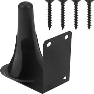 COUPHYA 벽걸이 클라리넷 및 플루트 브래킷 안정적인 블랙 파이프 악기 홀더 이중 사용 랙 관악기