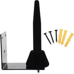 COUPHYA 플루트 클라리넷 벽걸이 랙 목관 악기 음악 스탠드 액세서리용 블랙 언 아트 디스플레이 홀더