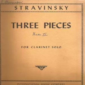 스트라빈스키 3인조 클라리넷 솔로 6등급
