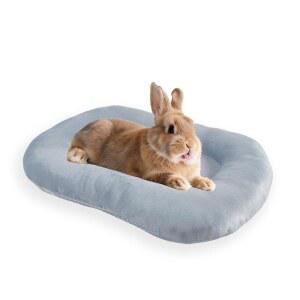 피보파워 15 타원형 토끼 아늑한 작은 토끼 U2019 오목 가능한 매트 기니피그 U2019 침대 위한 블루 동물을 세탁 토끼를 부드러운 플러시 12