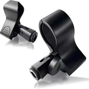 SLinBeiBy 2팩 마이크 클립 스탠드용 내구성 및 조절 가능한 무대 교회 스튜디오용 대구경 호환