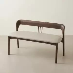 스코나 아델라 애쉬 원목 실리콘레더 1100 2인 벤치 의자