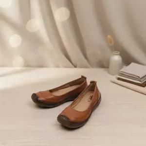 여성 모던 캐주얼 가죽 플랫슈즈 데일리 컴포트