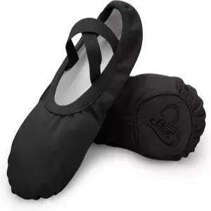 여성용 스텔레 발레화 하이 스트레치 캔버스 댄스 슬 요가화 소녀 신발