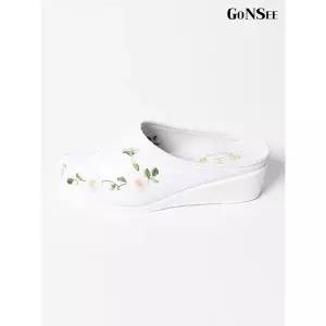 [하프클럽/고앤씨]여성 명절 매화 한복 꽃신 결혼식 웨딩 슈즈 신발 슬리퍼