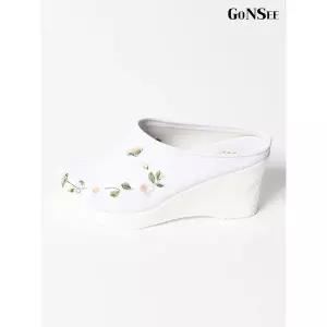 [하프클럽/고앤씨]여성 명절 키높이 한복 꽃신 결혼식 웨딩 슈즈 신발 슬리