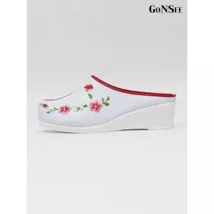 [하프클럽/고앤씨]여성 명절 수팔 한복 꽃신 결혼식 웨딩 슈즈 신발 슬리퍼