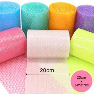 20cm x 600cm 클리어 러브 하트 에어 버블 랩 충격 방지 쿠션 패딩 폼 롤 백 종이 포장 깨지기 쉬운 압력 택배