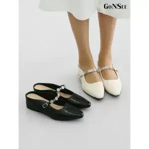 [하프클럽/고앤씨]여성 새런 메리제인 스틸레토 뮬 블로퍼 정장 구두 4cm