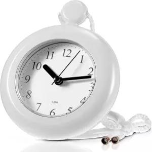 Weewooy 방수 욕실 시계 작은 디지털 화이트 샤워 월 수영장 용품용 읽기 쉬운 얼굴 랜야드