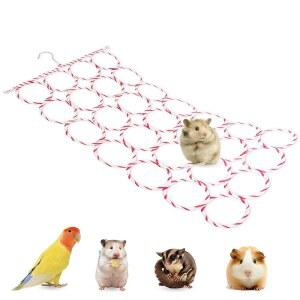 쥐새 앵무새를 해먹 동물 로프 매달기 위한 그물 HHDATC 색상 그네와 장난감 사다리 쥐와 랜덤 작은 등반