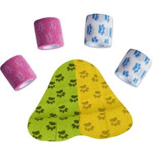 FRIPUP 자가 접착 개와 붕대 8롤 처치 말을 기어 그로브 개별 포장 위한 응급 케이블 시트러스 그립 정리용 수의사 다용도 2인치