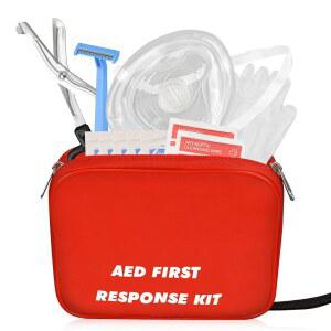 AED 훈련을 클렌징 위한 면도기 가위 키트 패드 물티슈가 장갑 CPR 포함된 거즈 퍼스트 스킬시스턴