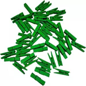 50pcs 크리스마스 클립 미니 옷핀 나무 사진 작은 카드 종이 공예 홀리데이 파티 용품 그린