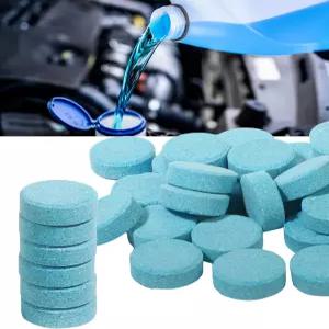 UNLRAE 50PCS 윈드실드 워셔액 자동차 액세서리 정제 세척기 액체 유리 농축 창문 거울 등을 청소하는 데